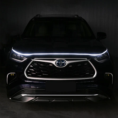 Front Grille Trim LED Hood Strip Light DRL Decorative Lamp For Toyota Highlander
