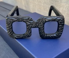 Oversized Cyan Design Sculptured Spectacles Cast Iron Paper Weight 9” x 3”