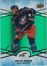 18-19 2018-19 UD Ice Seth Jones GREEN INSERT #40-Blackhawks-Jackets