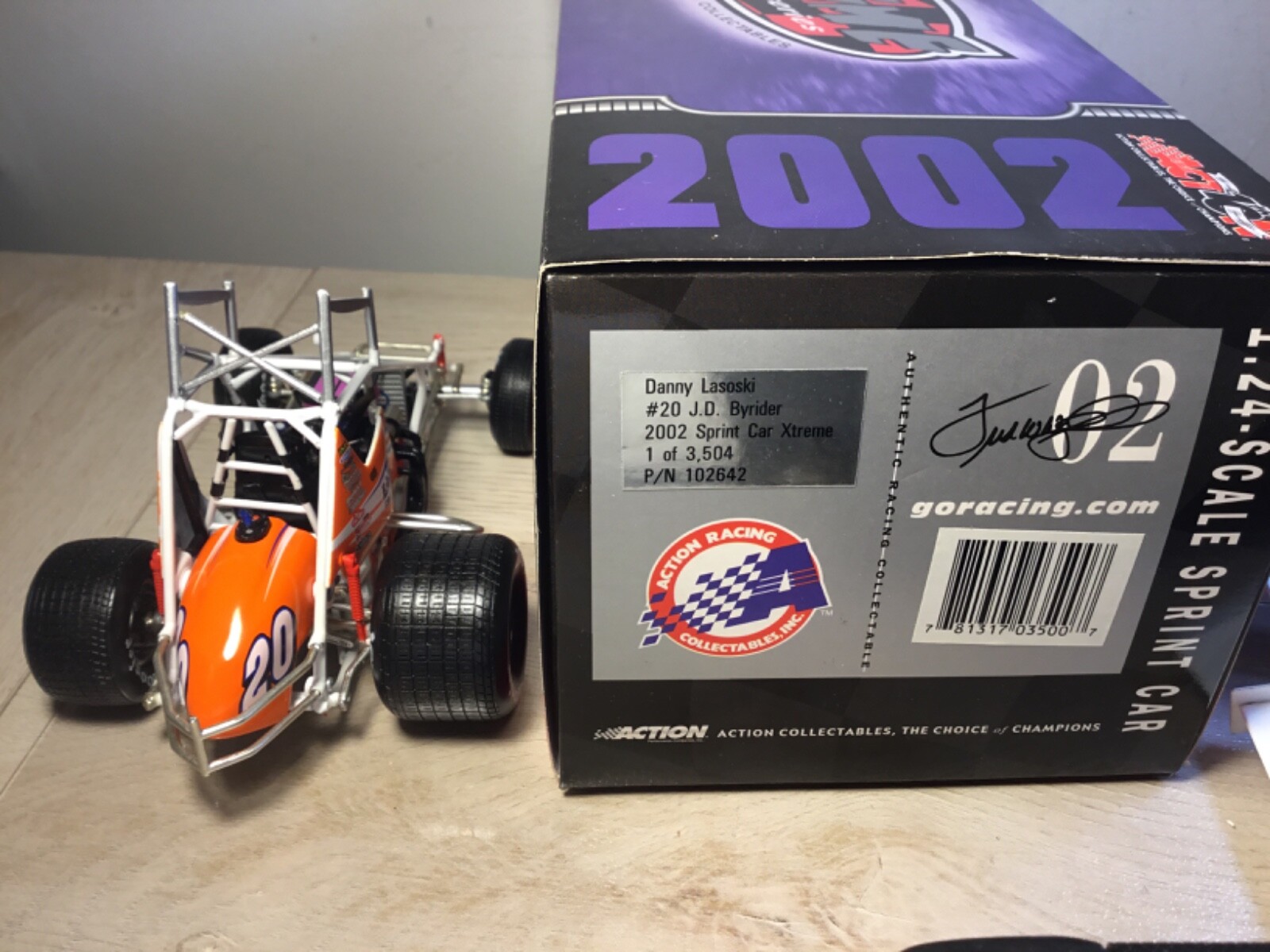 XRARE 124 Danny Lasoski 20 JD BYRIDER 2002 XTREME DieCast SPRINT CAR