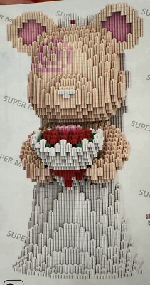MPIN Hochzeit Wedding Bear Braut Klemmbausteine 3680 PCS 32 cm DIY M Blocks