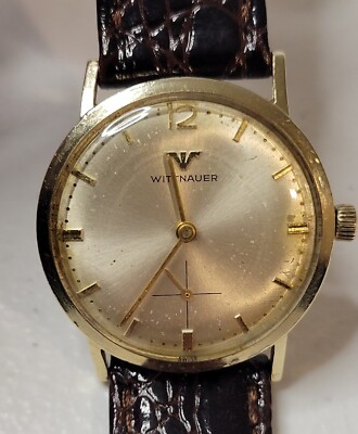 Vintage Wittnauer 10k rgp Manual Wind Men's Watch Working 