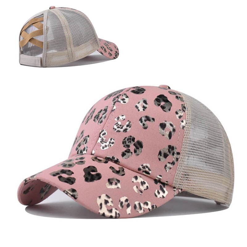 WOMEN\'S SUMMER LEOPARD STRAP HAT ZPAQI Summer Caps Unisex Men Women Strapback Hats Casual  main image 4