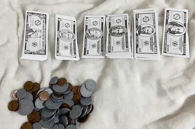 Unbranded, Paper Magic Toy Money, All Current Paper Bills and Plastic Coins
