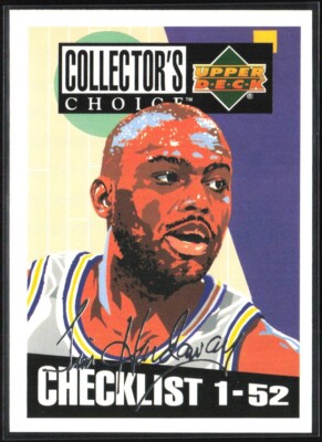 1994-95 Collector's Choice Checklist Silver Foil Signature Tim Hardaway #207