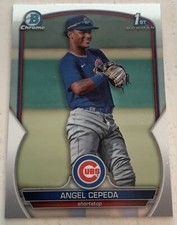 2023 Bowman Chrome 1st Angel Cepeda Chicago Cubs
