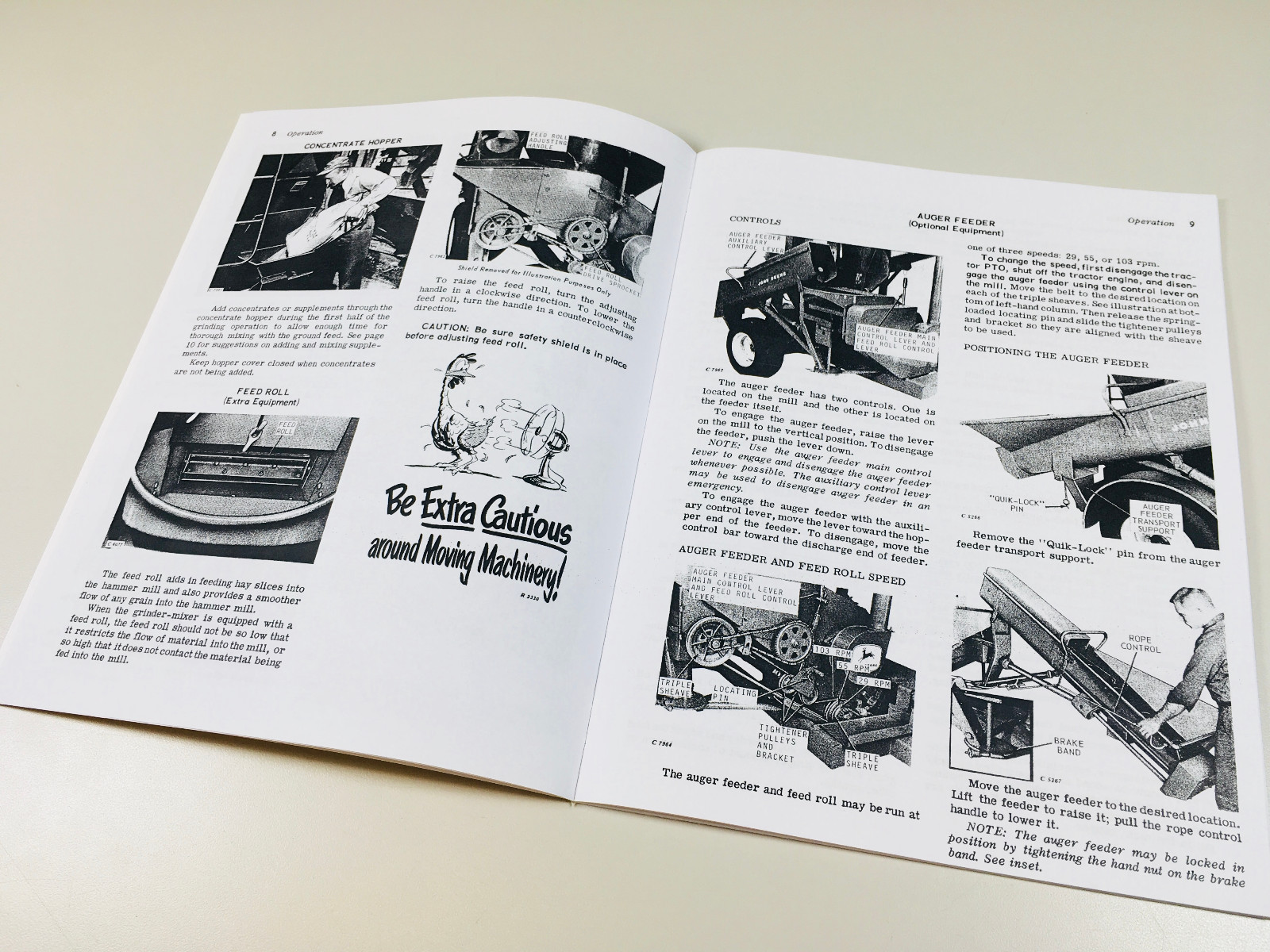 Operators Manual Parts Catalog Set For John Deere 400 Grinder Mixer