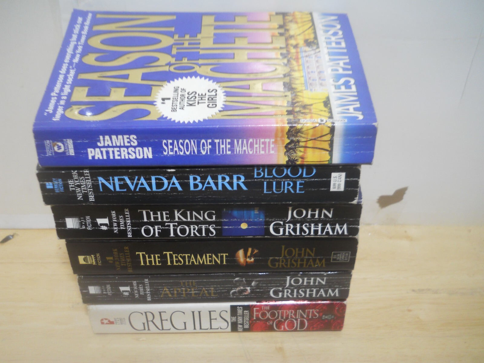 Lot of 6 Best Seller Novels Mixed Authors  ~ Good/VG , no duds ~  Free S&H # 13
