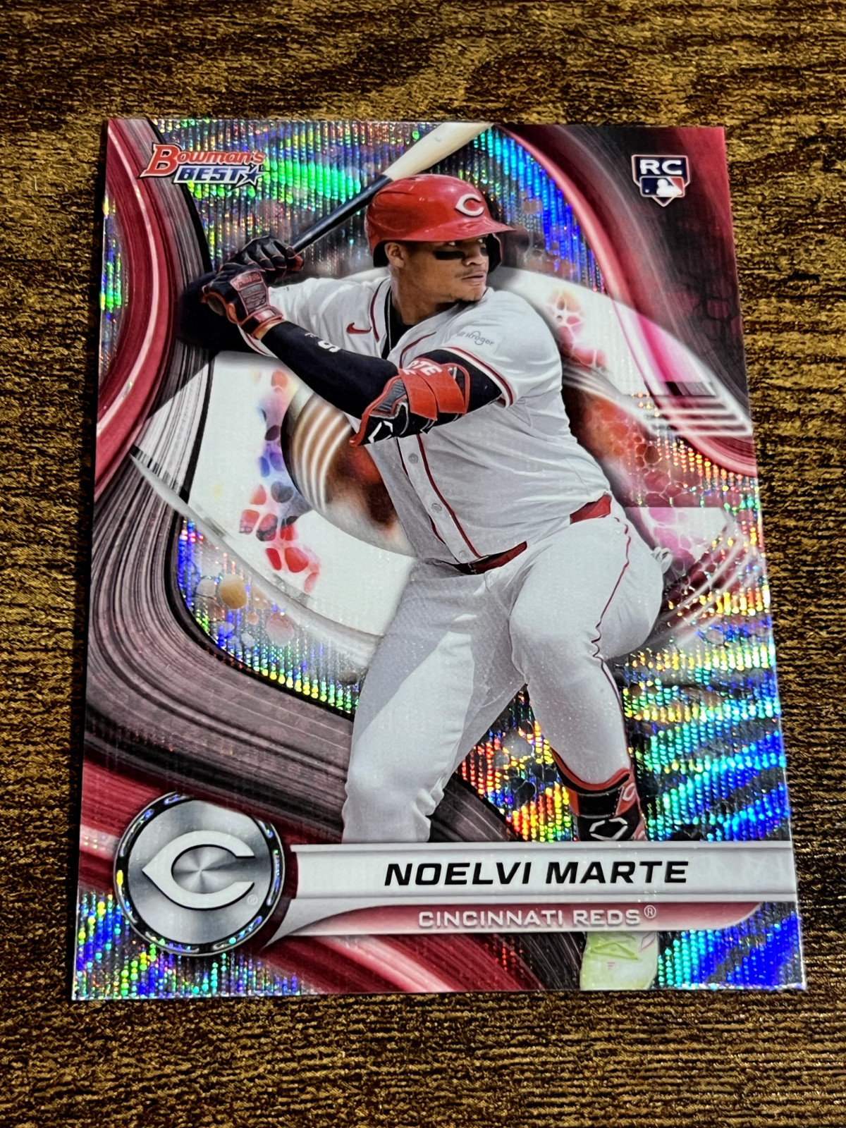 NOELVI MARTE 2024 Bowman's Best Rookie RC #19 Silver Wave Refractor