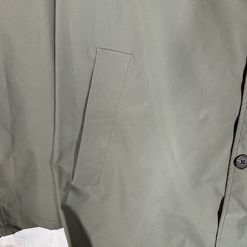ZARA Technical Trench Coat Green Men’s Size Large Lightweight - Picture 5 of 14