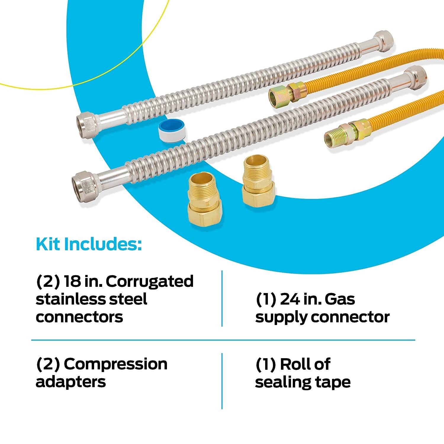 New WaterFlex Gas Water Heater Installation Kit by Eastman 48280 eBay