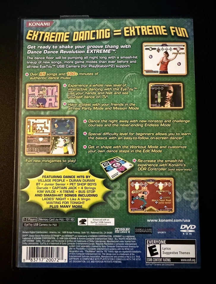 Dance Dance Revolution Extreme (Sony PlayStation 2 PS2, 2008) Disc with Manual - Image 2 of 4