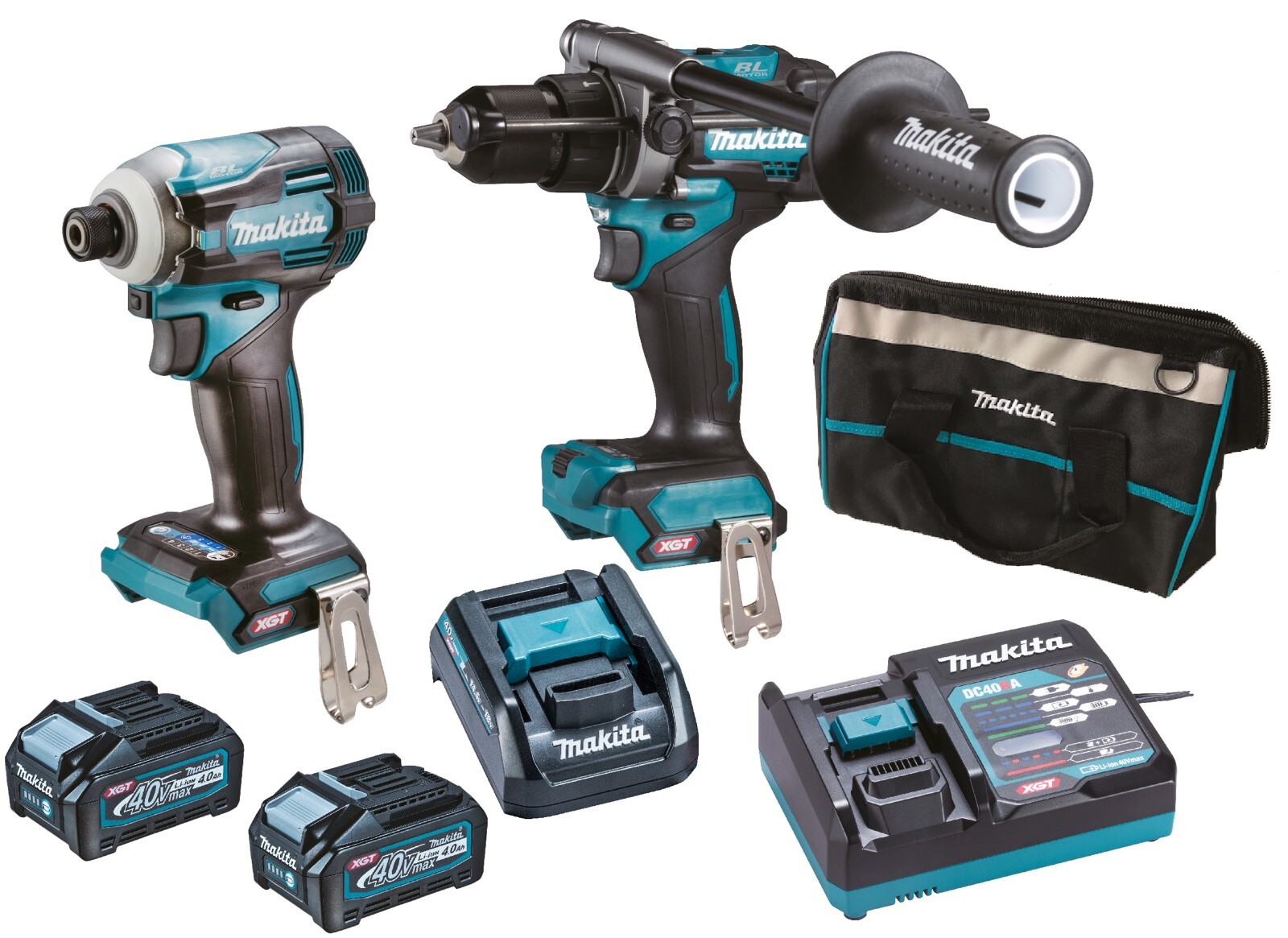 MAKITA DK0114G201 40V HP001G TD001G 2xBL4040 DC40RA