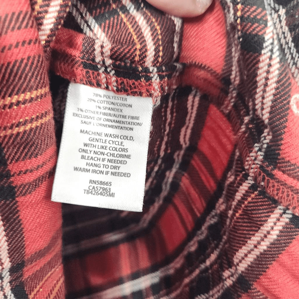 Treasure & Bond Button Down Collared Plaid Boyfri… - image 11