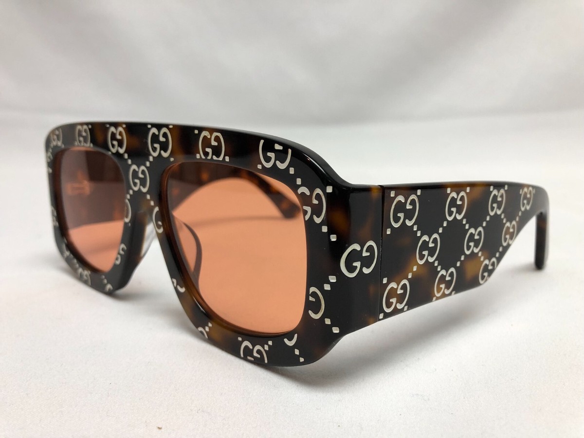 Authentic New Gucci tortoise Square Women's Sunglasses GG0980S