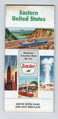 Sinclair Oil Company 1967 Road Map Eastern United States