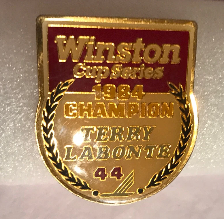 Set of 2 Vintage 1984 Nascar Lapel Pins Terry Labonte & Ranier Lundy - Image 2 of 4