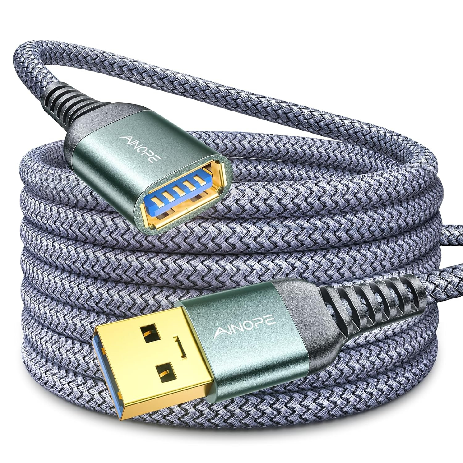 AINOPE 10FT USB Extension Cable,Usb Extender,Usb 3.0 Extension Cable, Male to Fe