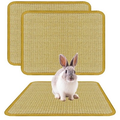 Rabbit Scratching Pad, Sisal Bunny Scratch Pad, Natural Rabbit Foraging Mats ...