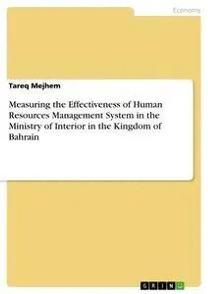 Tareq Mejhem | Measuring The Effectiveness Of Human Resources Management...-image