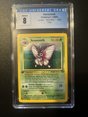 Venomoth (1st Edition) graded CGC 8 for sale on eBay