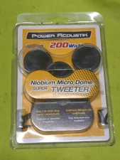 Power Acoustik NB-18 200 Watt Max Niobium Micro Dome Super Tweeter NEW
