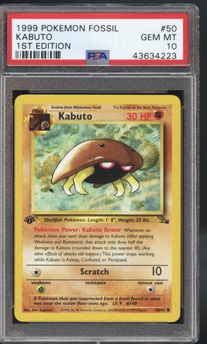 Kabuto (1st Edition) graded PSA 10 for sale on eBay