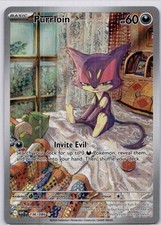 Pokemon Purrloin 136/086 White Flare Holo Illustration Rare NM/M on eBay