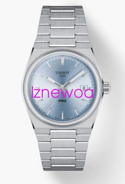 New Tissot PRX Quartz Light Blue Dial Steel Unisex Watch T137.210.11.351.00