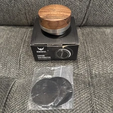 Knodos Coffee Distributor Tool Adjustable Wooden Coffee Compatible w/ Breville