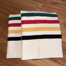 Set Of 2 Pendleton GLACIER 100 ORGANIC COTTON BABY BLANKETS Made in Germany