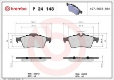 Bremsbelagsatz Hinten Teves-System für Ford C-Max II DXA Van Focus DA ab 04->