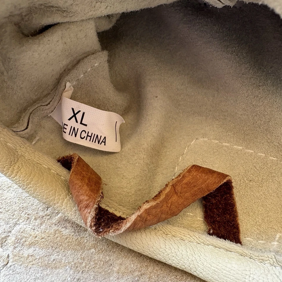 Guantes de Cuero PMI Ligeros Medio Dedo Talla L - XL Rappel Aseguramiento Escalada Foto 3 de 3