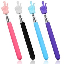 4Pcs Telescopic Teachers Pointer, Mini Extendable Hand Pointer Finger Pointer...