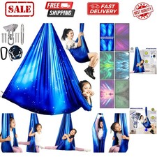 Sensory Swing for Kids  Adults Holds up to 300lbs Indoor  Outdoor Double La...