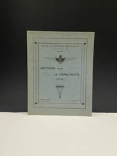 French Air Force Mechanic Apprentice School for Parachute 1935 Training Booklet