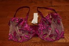 BNWT Fleur Du Mal Lily Embroidery Plunge Demi Bra Size 36F MSRP $158!!!!! — photo 1