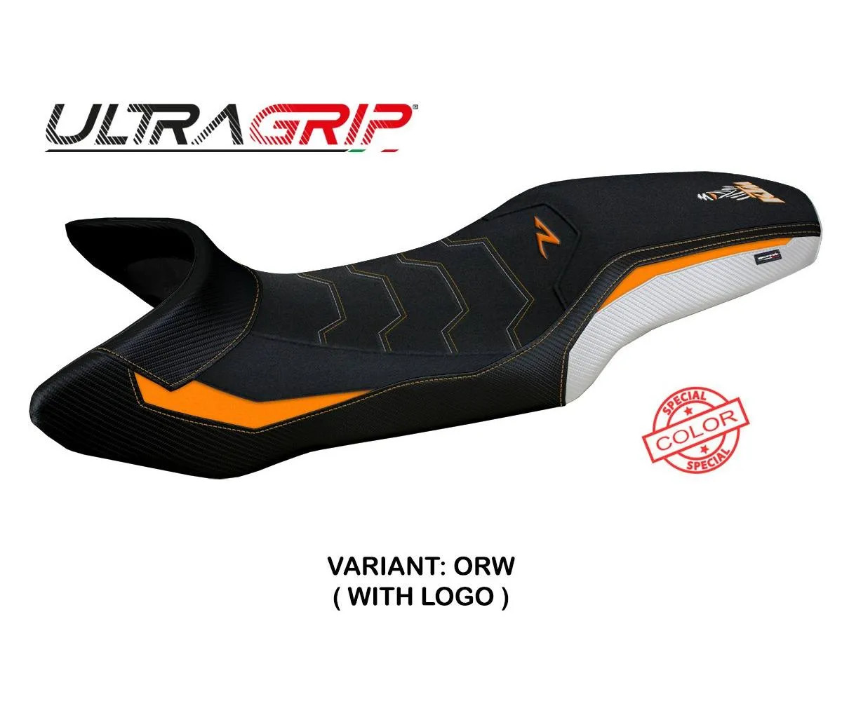 Seat cover Steyr UGrip Orange-White ORW +logo Tpz KTM 1390 SUPER ADV R 2025 2026