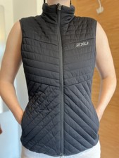 2XU Vest Gilet Women Puffer Insulated Reversible Zip Sides Pockets Bodywarmer S