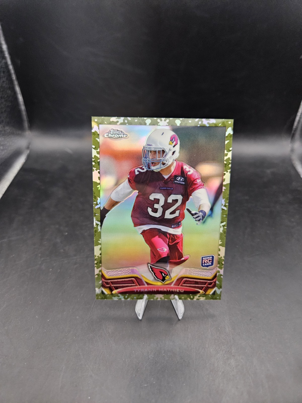 2013 Topps Chrome Camo Refractor /499 Tyrann Mathieu #4 Rookie!!!