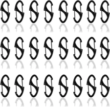 Mini Carabiner Clips 24 Pack Small Double-Sided Spring Metal Clips for Keys Zipp