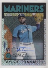 2021 Update Silver Pack 1986 Topps Chrome Baseball Taylor Trammell Auto 10h2