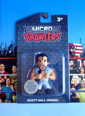  Micro Brawlers Limited Edition Chase Scott Hall (Denim) Figur WCW Crate N