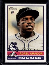 2025 Topps Heritage Adael Amador RC Rookie #61 Rockies