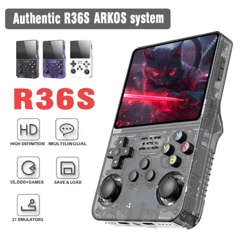 New R36 Ultra Retro Handheld Game Console 4 Inch Open-Source Linux System 128GB