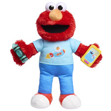 Sesame Street 13-inch Learning Elmo Plush Stuffed Animal with 50 Phrases, Light
