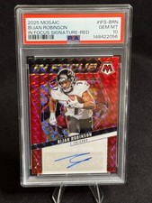2025 Mosaic - In Focus Bijan Robinson Auto #IFS-5 Red Prizm /199 LOW POP!!