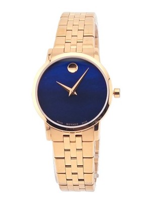 Movado Museum Classic 0607354 Blue MOP Dial Stainless Steel