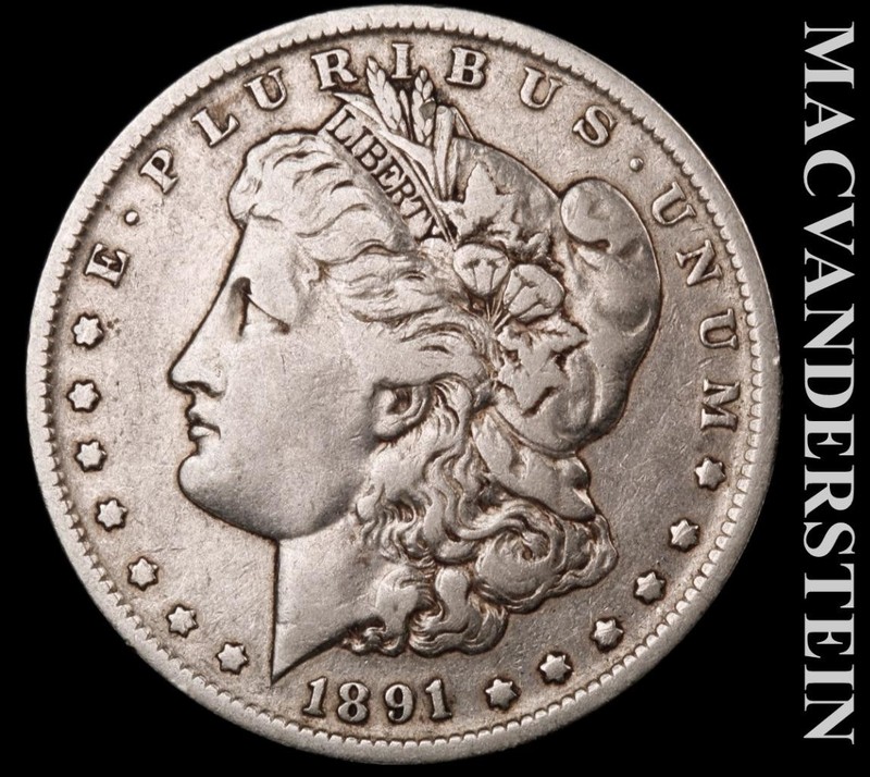 1891-O Silver Morgan Dollar - Scarce  Better Date  No Reserve  #L4938