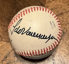 Fernando Valenzuela Signed Baseball strong signature on sweet spot witnessed 